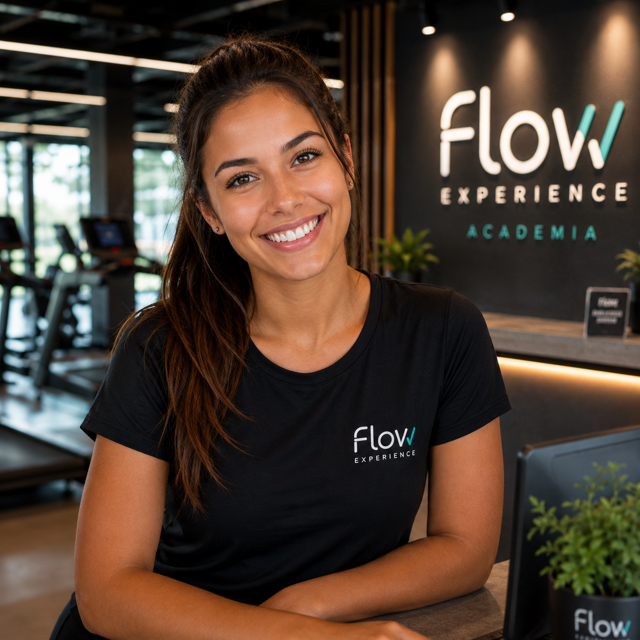 Flávia, atendente virtual do Koontato.AI